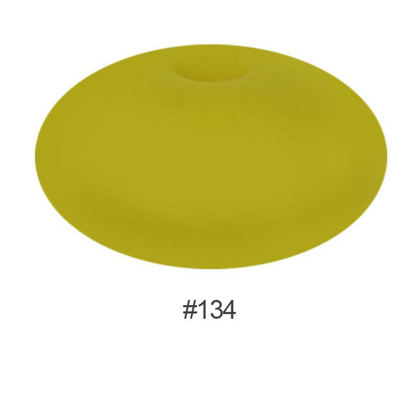 Perles en silicone en forme de soucoupe de 12 mm