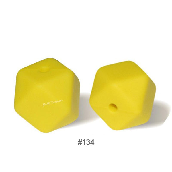 10pcs 17mm Silicone Hexagon Beads