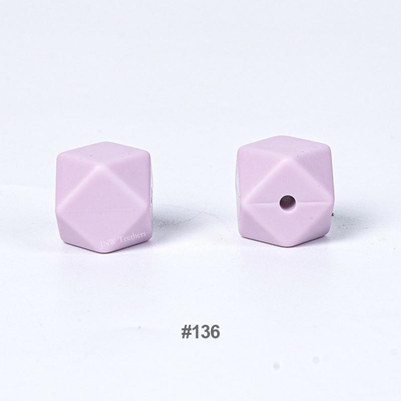 10pcs 17mm Silicone Hexagon Beads