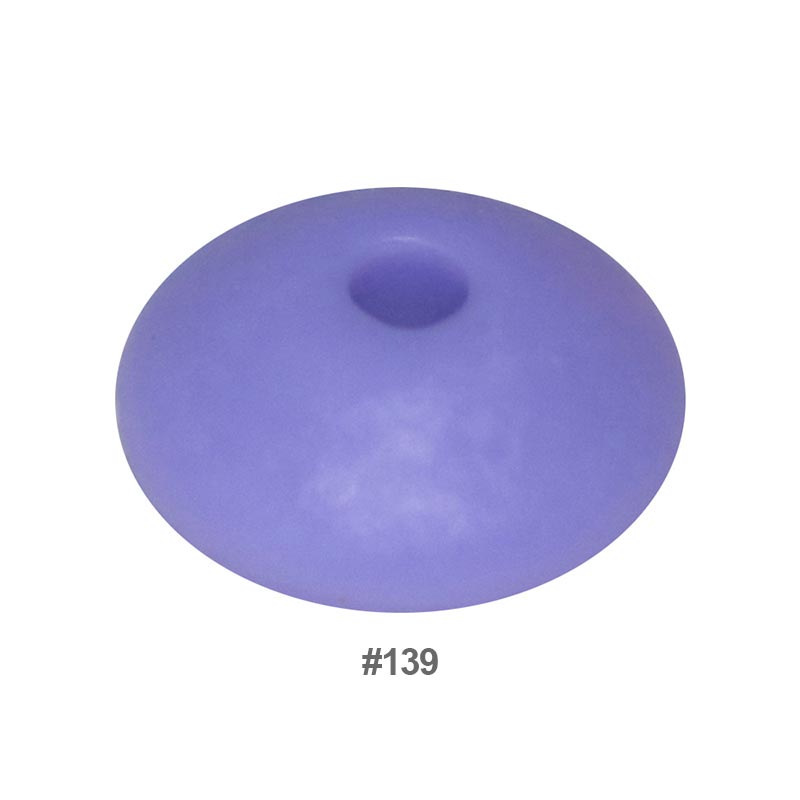 Perles en silicone en forme de soucoupe de 12 mm