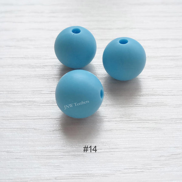 Perles rondes en silicone de 9 mm