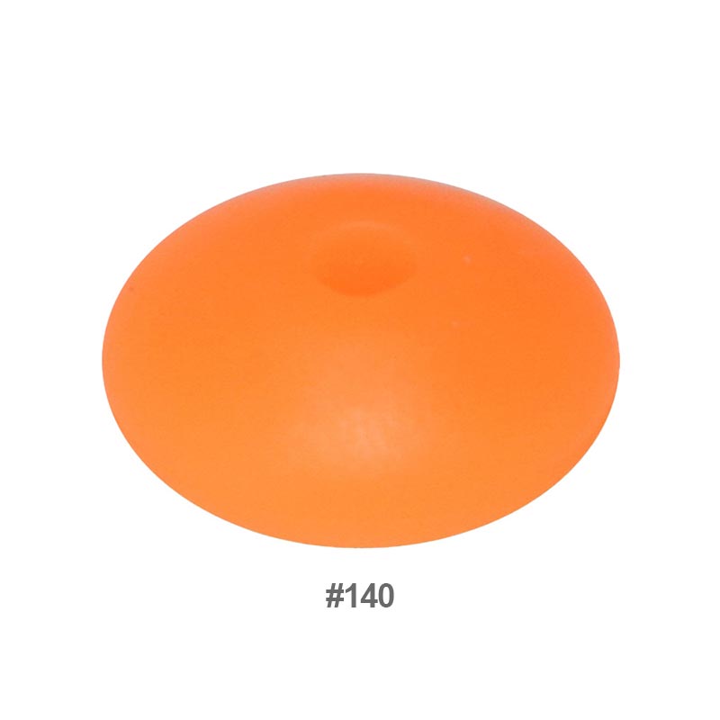 Perles en silicone en forme de soucoupe de 12 mm