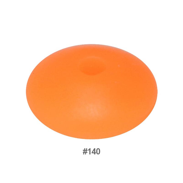 Perles en silicone en forme de soucoupe de 12 mm