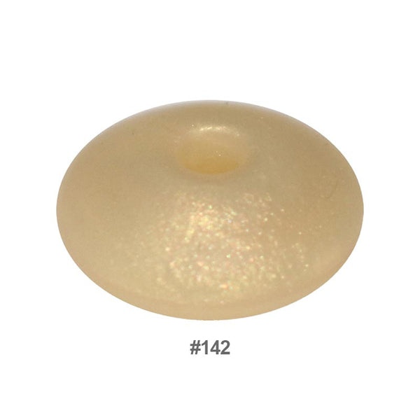 Perles en silicone en forme de soucoupe de 12 mm