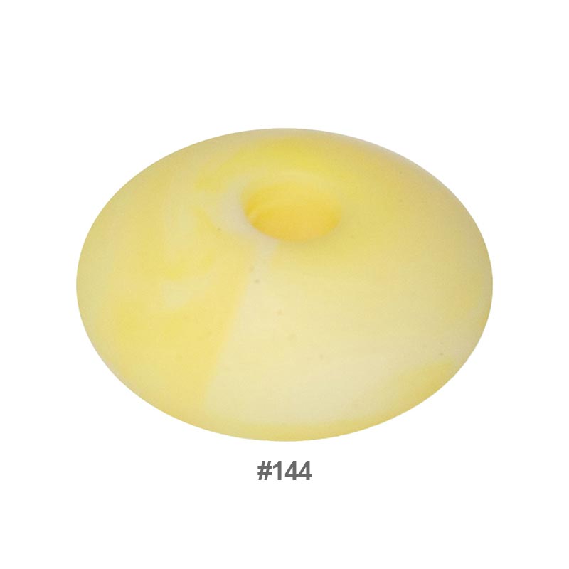 Perles en silicone en forme de soucoupe de 12 mm
