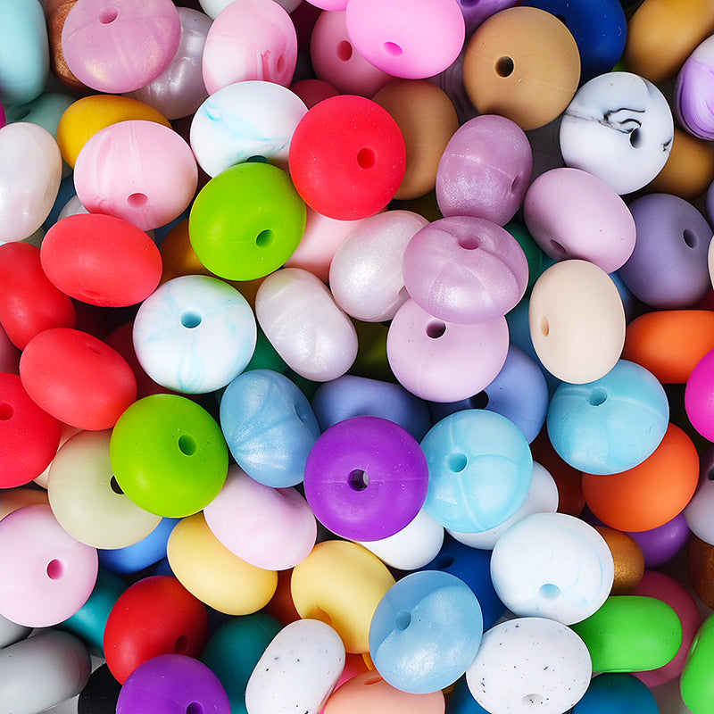 14mm silicone abacus beads wholesale