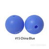 JNWTeethers 9mm silicone round beads China Blue
