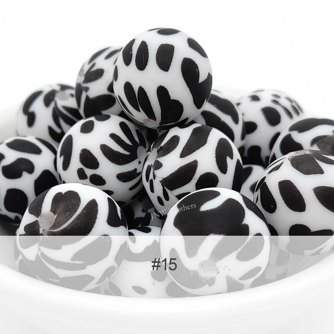 Silicone Print Beads #15