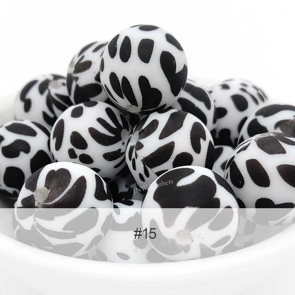 Silicone Print Beads #15