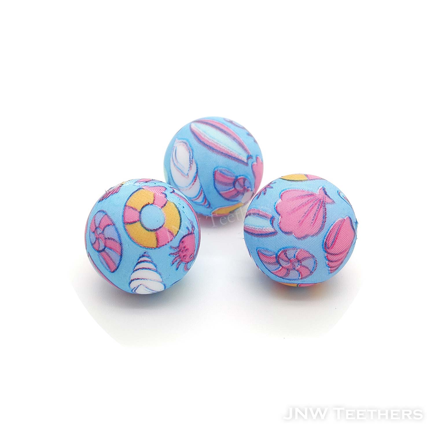 Perles rondes en silicone imprimées #405