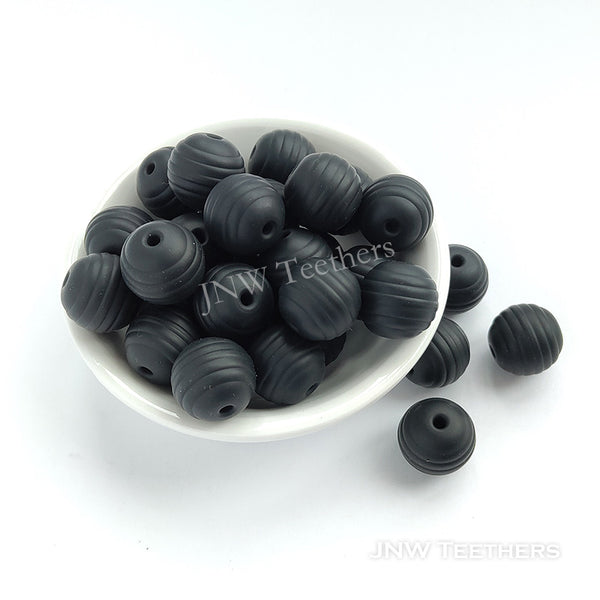 Grandes perles de silicone roses de 40 mm