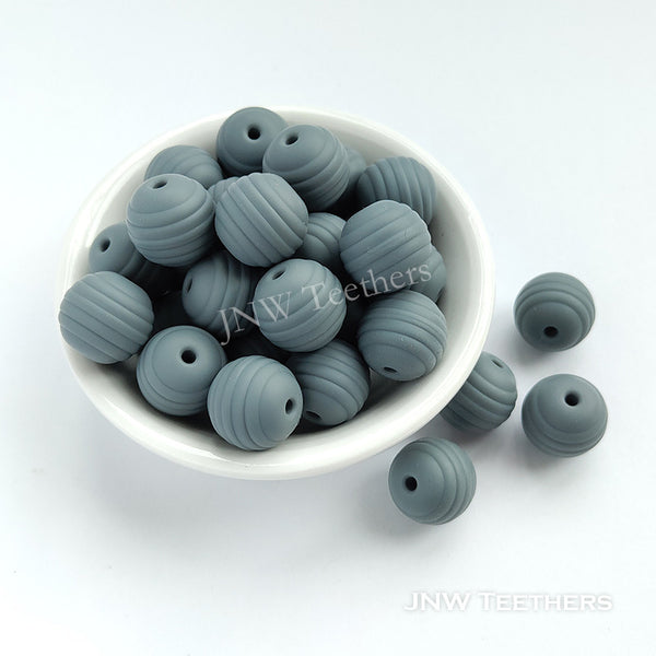 15mm Silicone Beehive Beads