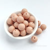Grandes perles de silicone roses de 40 mm