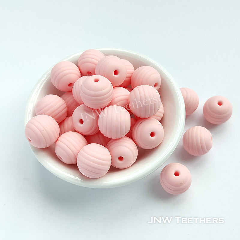 Grandes perles de silicone roses de 40 mm