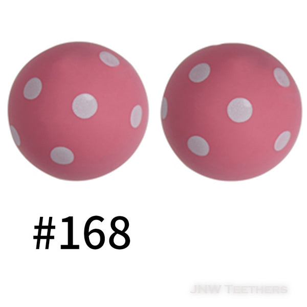 15mm Silicone Printed Beads Pattern E