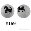 15mm Silicone Printed Beads Pattern E