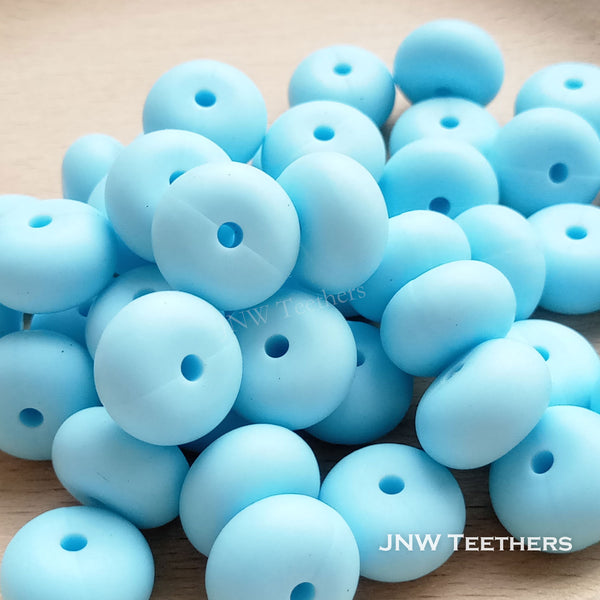 14mm Silicone Abacus - Baby Blue