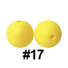 20pcs 12mm Round Silicone Beads