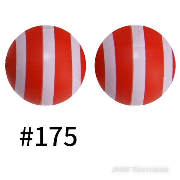 15mm Silicone Printed Beads Pattern E