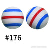 15mm Silicone Printed Beads Pattern E