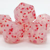 5pcs 17mm Sprinkle Silicone Hexagon Beads