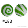 15mm Silicone Printed Beads Pattern E