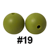 20pcs 12mm Round Silicone Beads