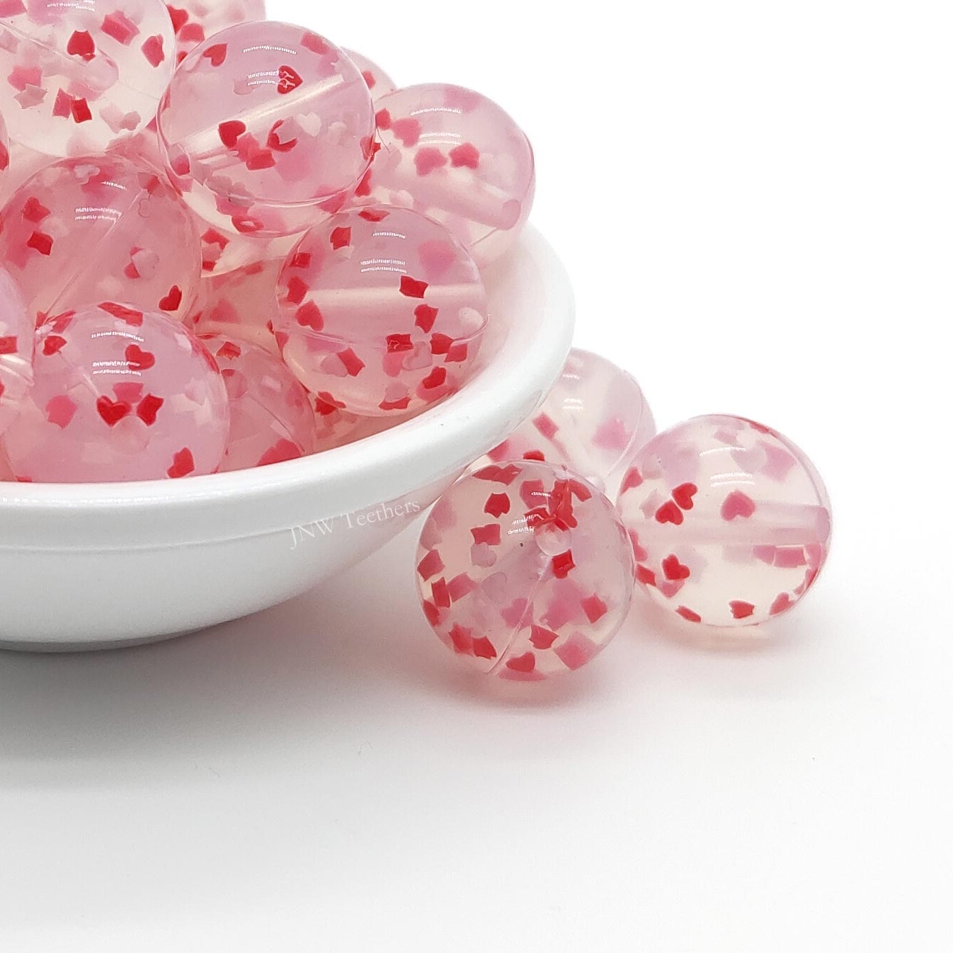 19mm Sprinkle Silicone Round Beads wholesale