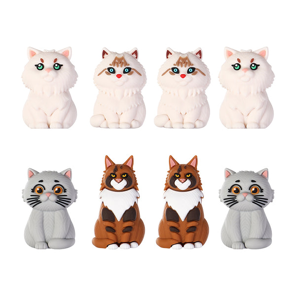 3D Cat Silicone Focal Beads