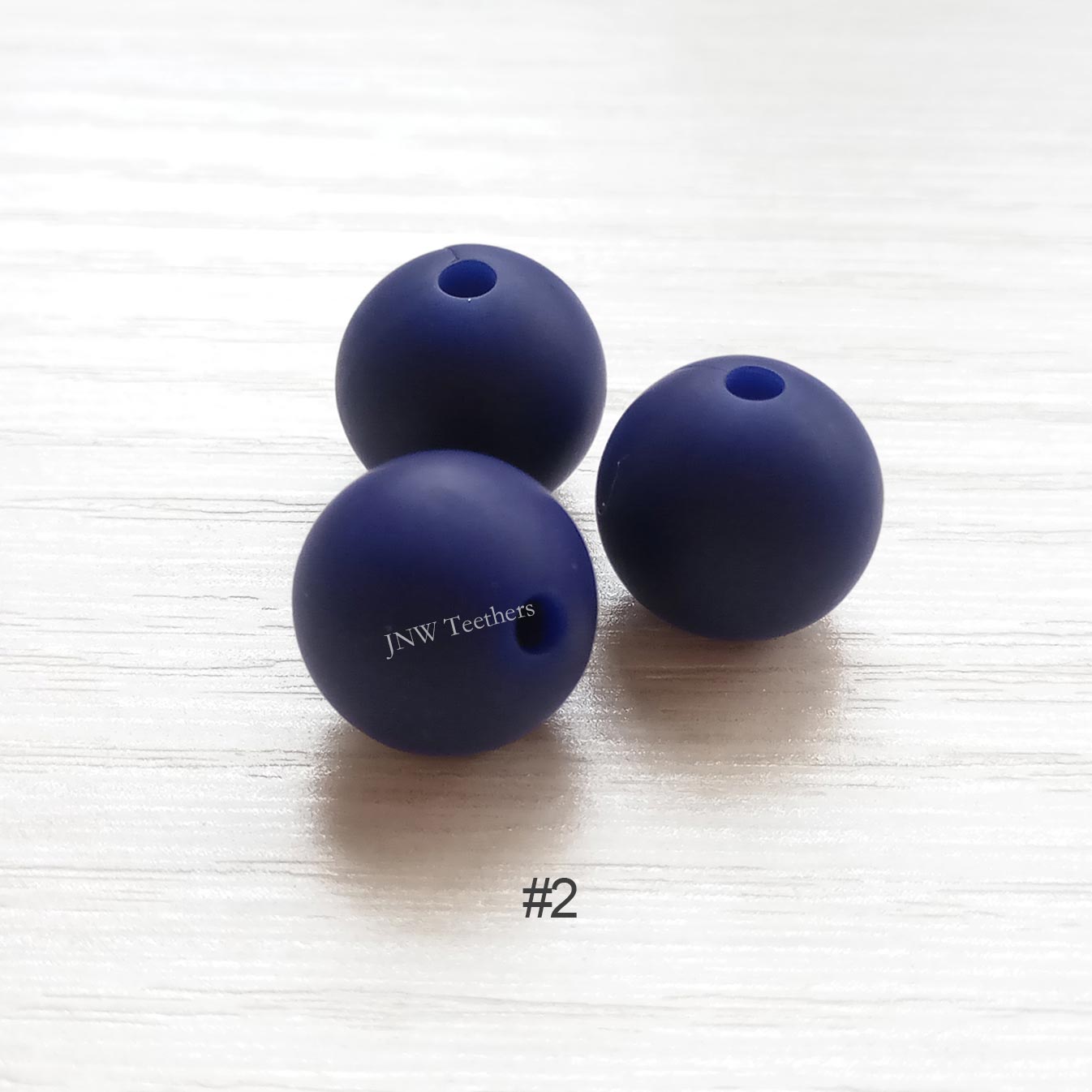 Perles rondes en silicone de 9 mm