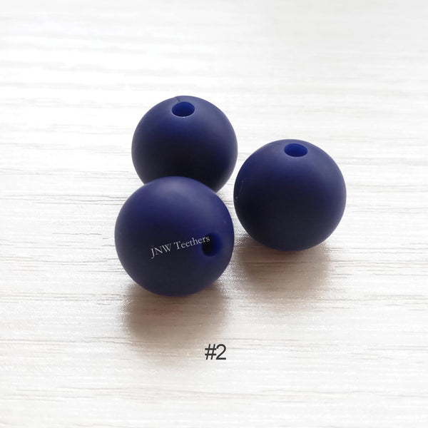 Perles rondes en silicone de 9 mm