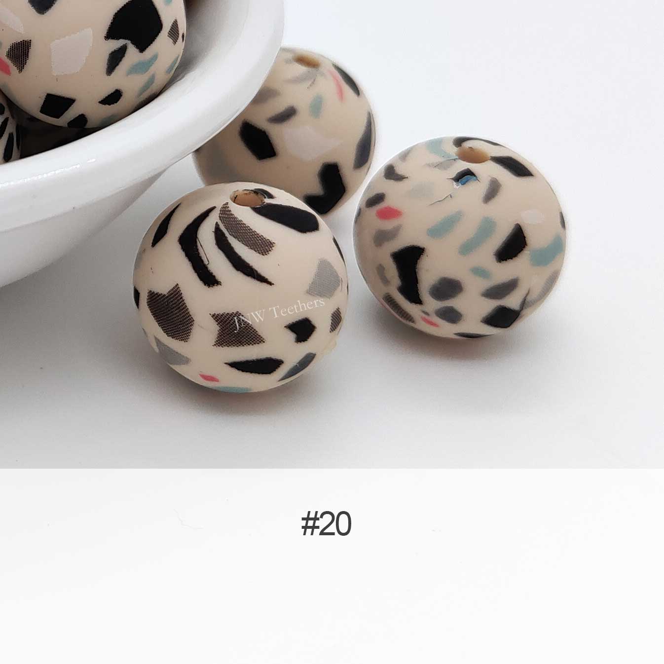 Silicone Print Beads #20