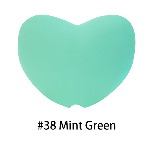 Pack 100 20mm Heart Shape Silicone Beads