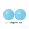JNWTeethers 12mm silicone round beads transparent blue