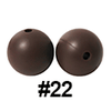 20pcs 12mm Round Silicone Beads