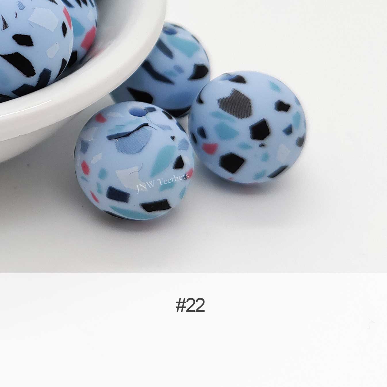 Silicone Print Beads #22
