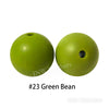JNWTeethers 9mm silicone round beads green bean