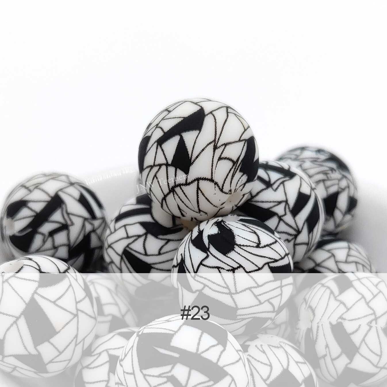 Silicone Print Beads #23
