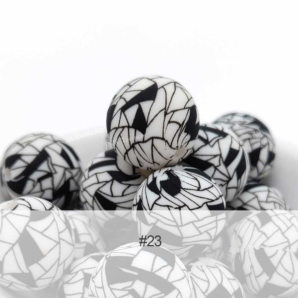 Silicone Print Beads #23