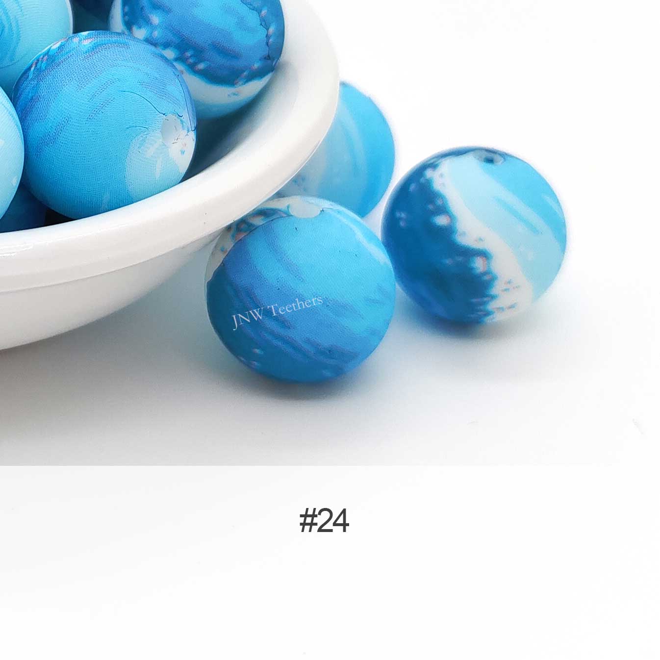 Silicone Print Beads #24