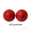JNWTeethers 9mm silicone round beads scarlet red