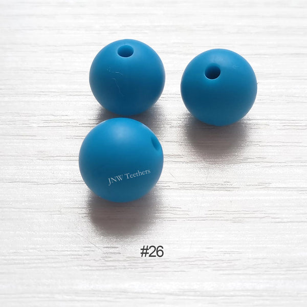 Perles rondes en silicone de 9 mm