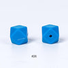 20pcs 14mm Silicone Hexagon Beads