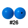 20pcs 12mm Round Silicone Beads