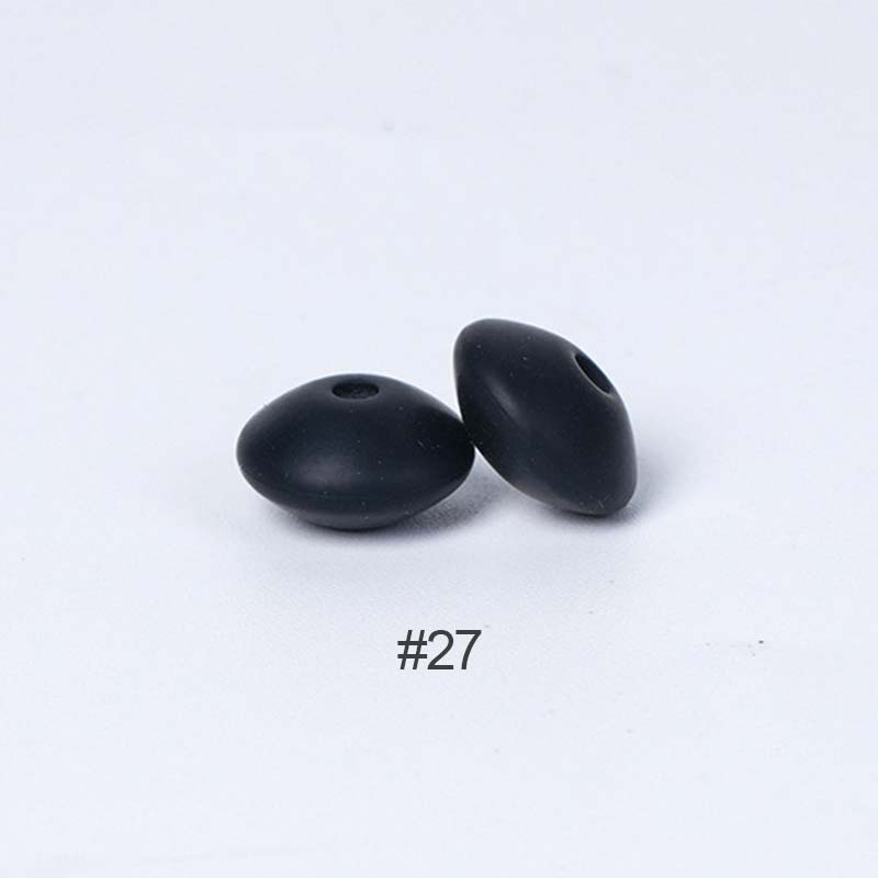 Perles en silicone en forme de soucoupe de 12 mm
