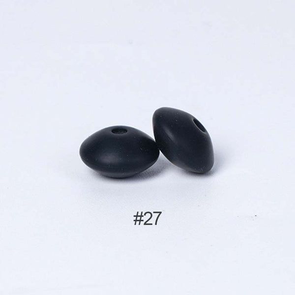 Perles en silicone en forme de soucoupe de 12 mm