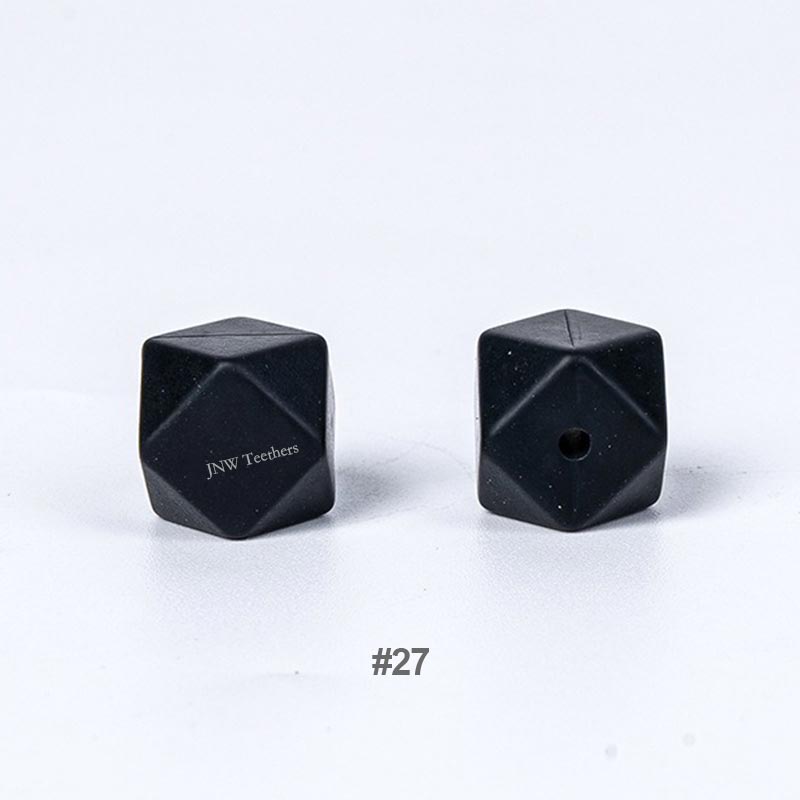 20pcs 14mm Silicone Hexagon Beads