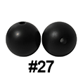 20pcs 12mm Round Silicone Beads