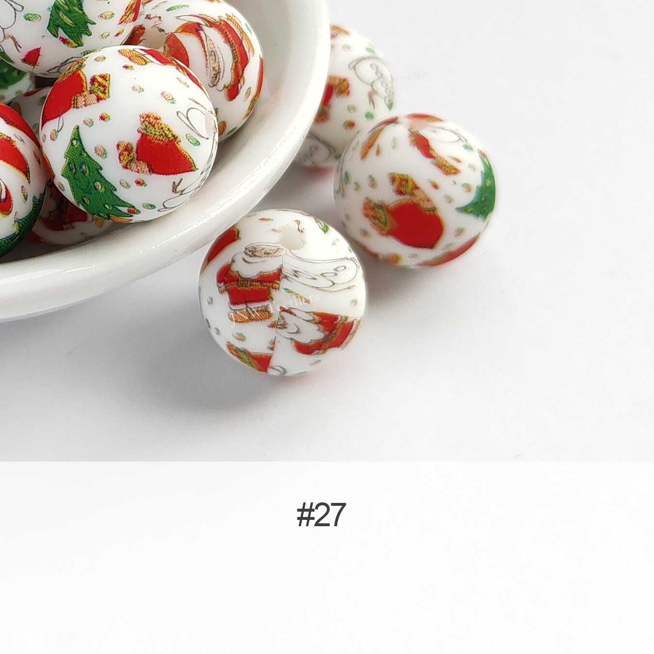 Silicone Print Beads #27