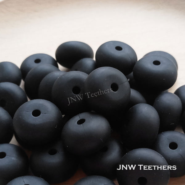 14mm Silicone Abacus - Black